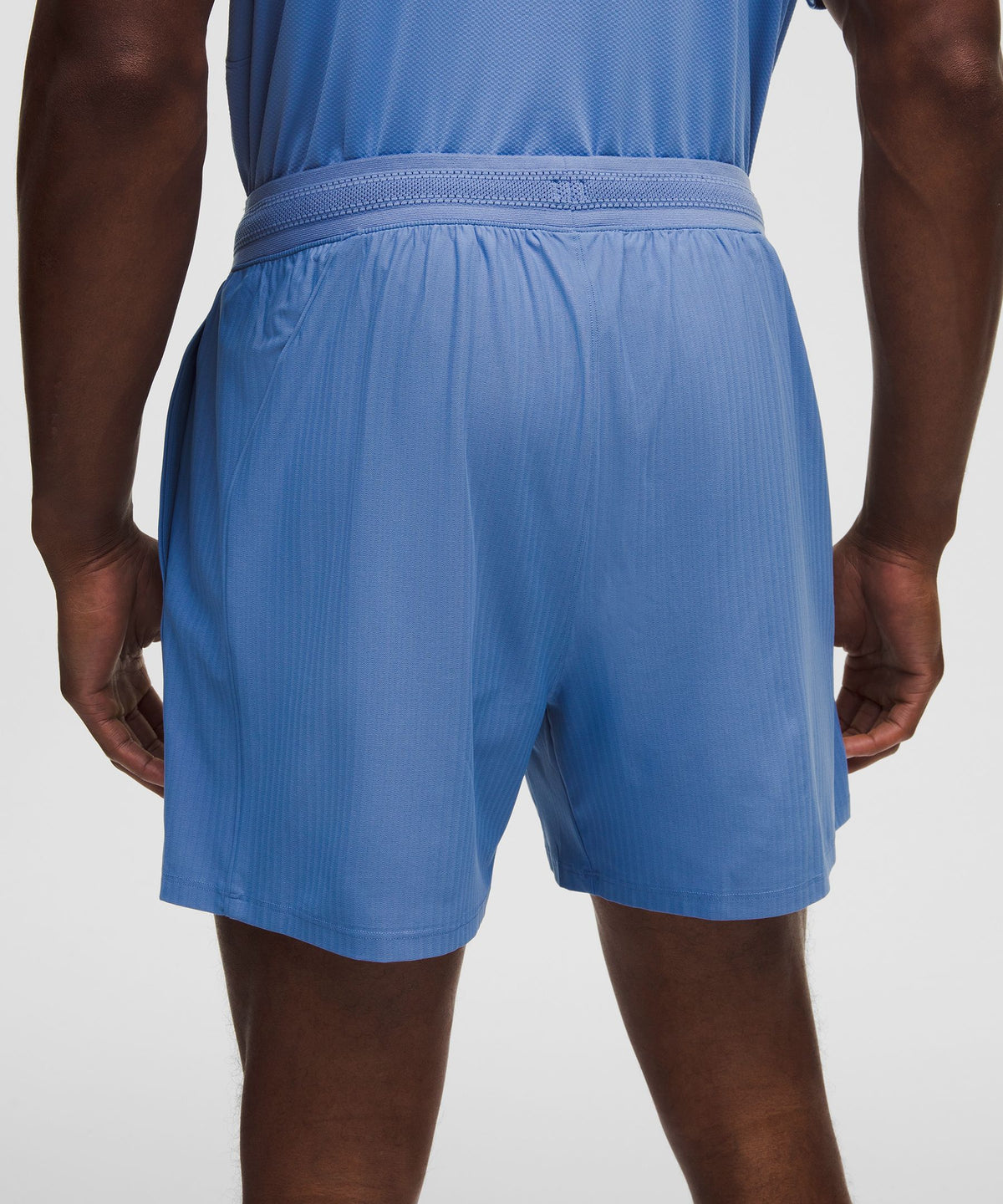 Striped Mesh Tennis Short 5"