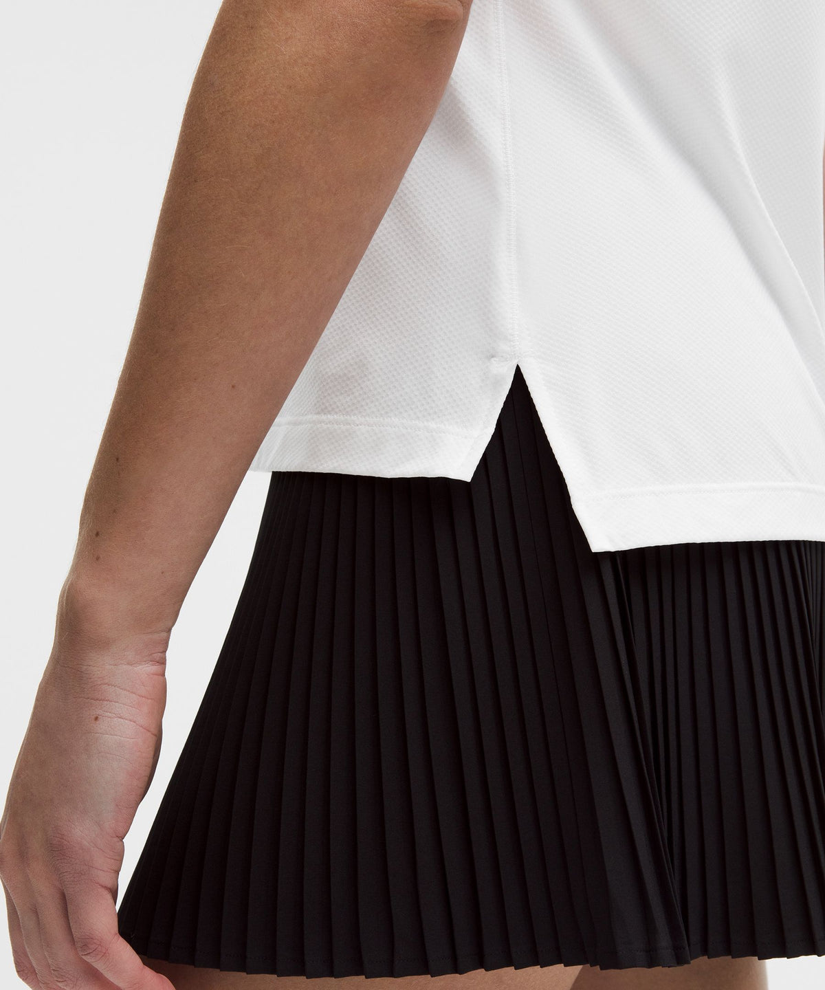 Quick-Dry Sleeveless Polo Shirt Straight HemLogo