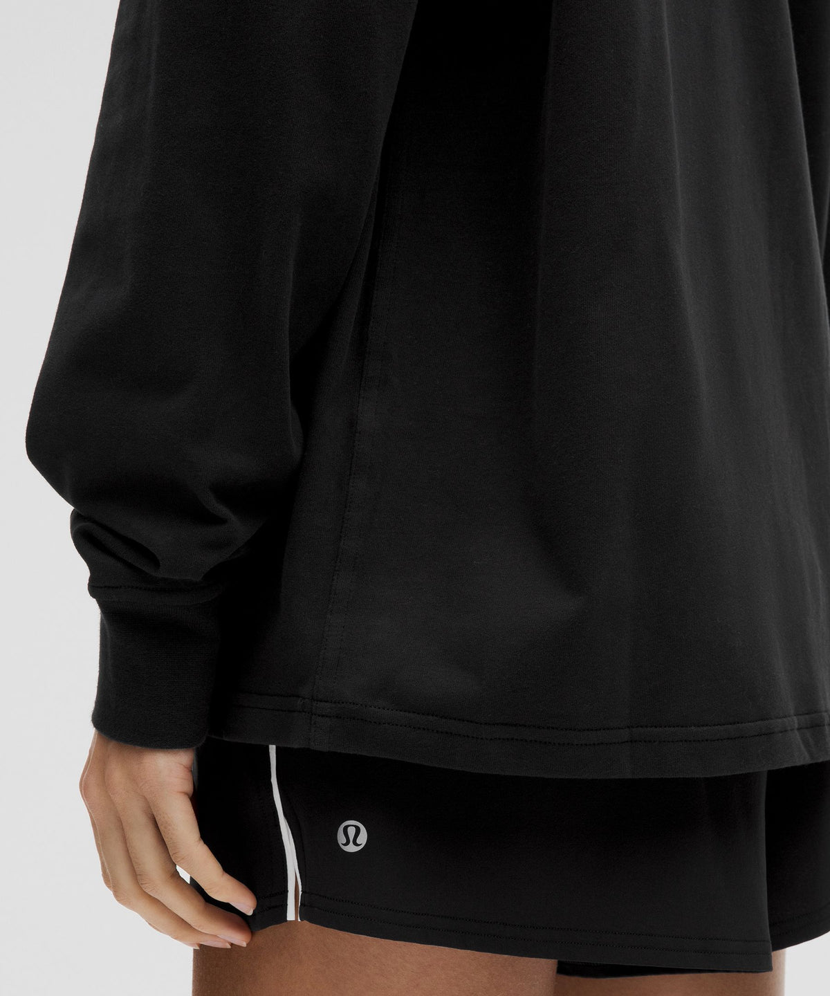 Heavyweight Cotton Crewneck Long-Sleeve Shirt