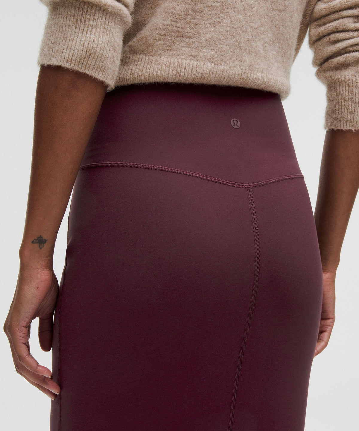 Nulu Slim-Fit High-Rise Midi Skirt