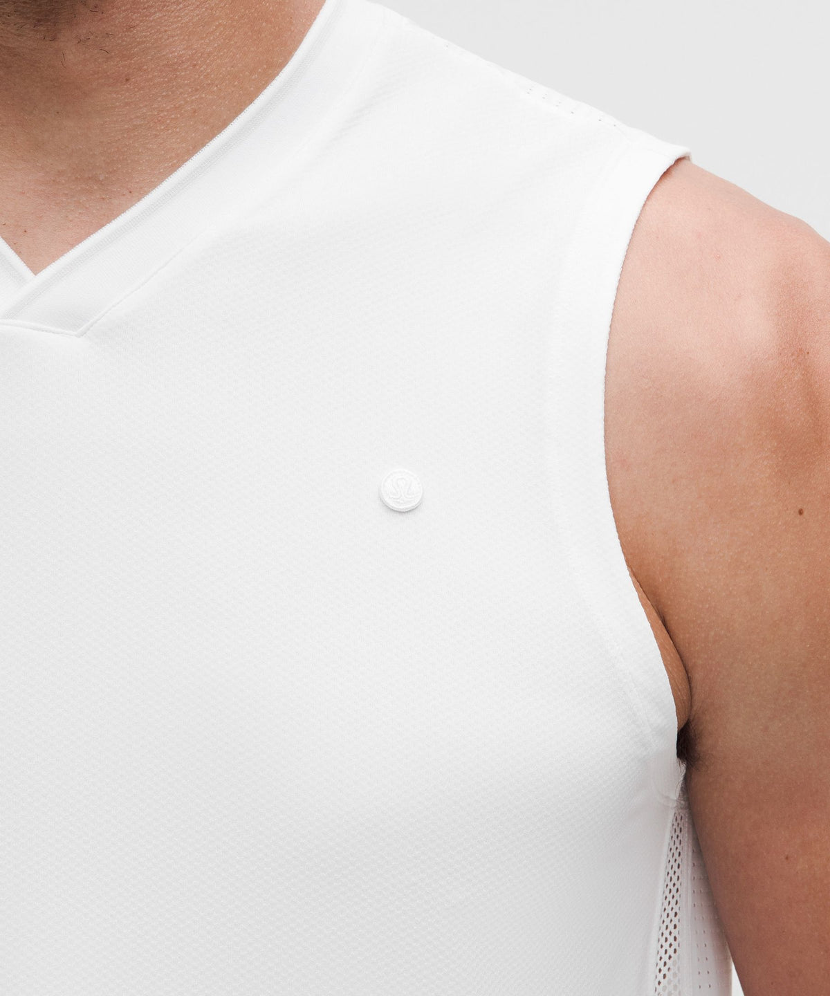 Mesh-Panelled Tennis Sleeveless Shirt