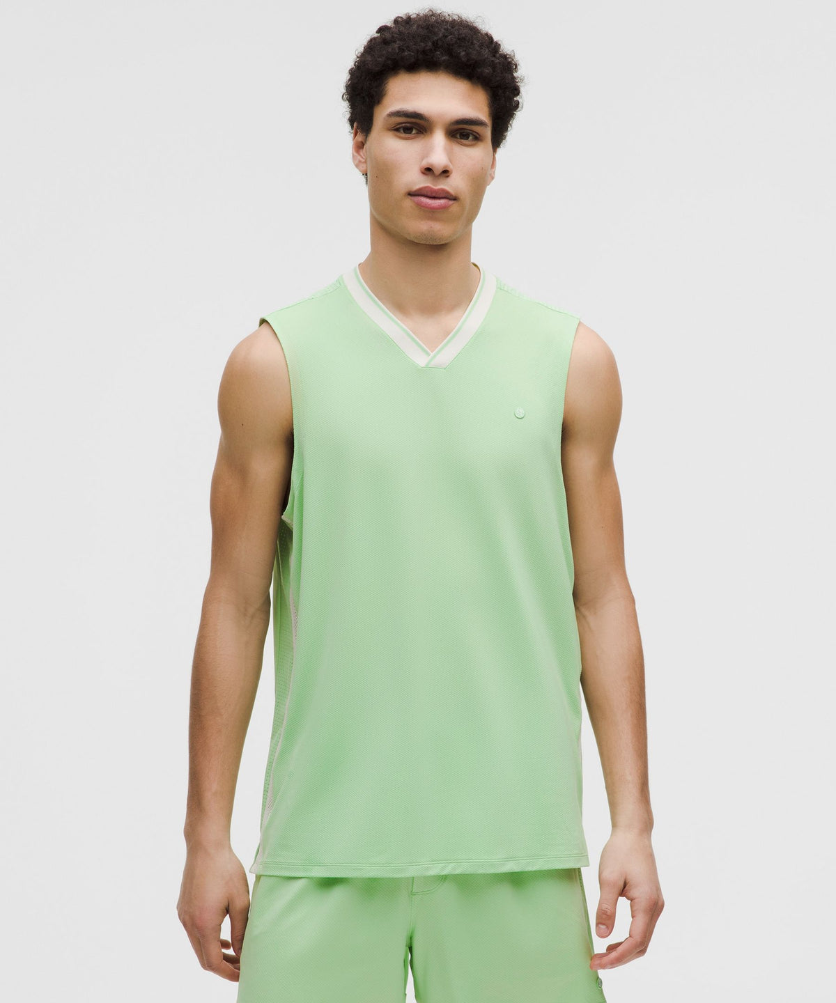 Mesh-Panelled Tennis Sleeveless Shirt