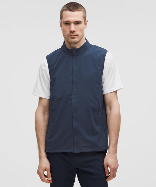 Windproof Full-Zip Golf Vest