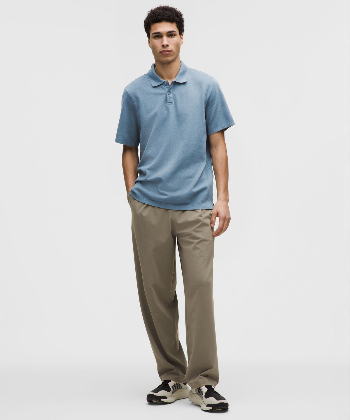 Cotton-Blend Pique Short-Sleeve Polo Shirt