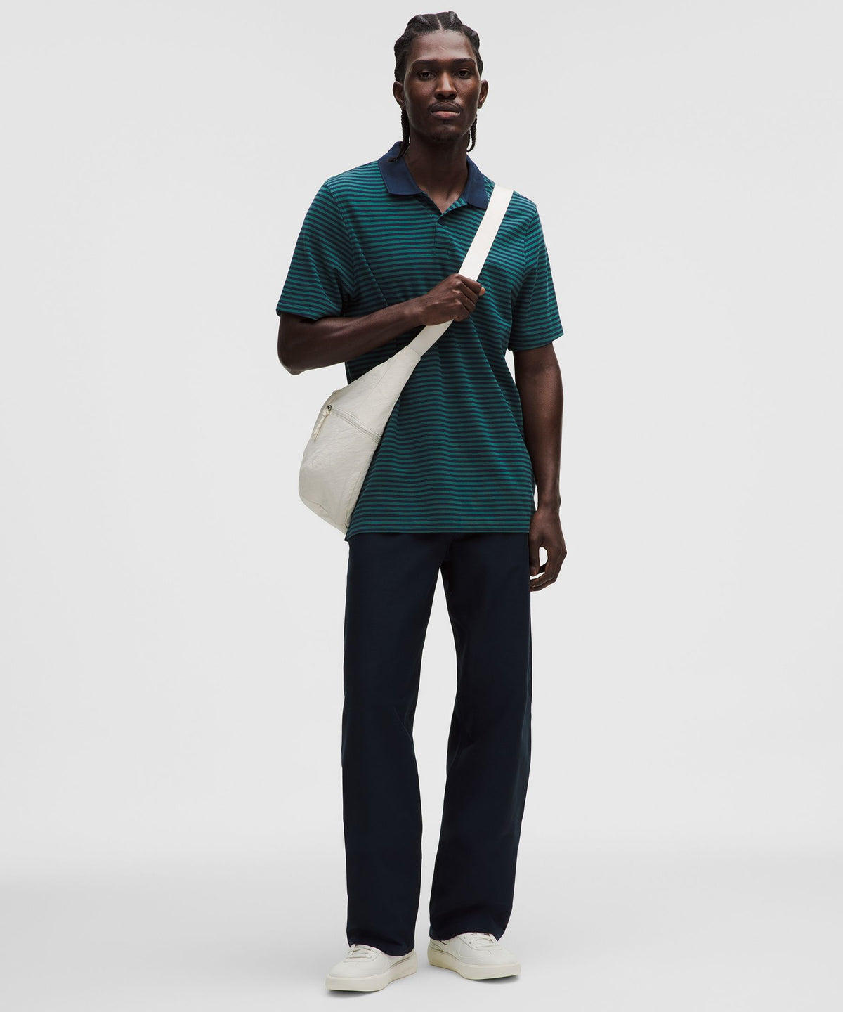 Cotton-Blend Pique Short-Sleeve Polo Shirt
