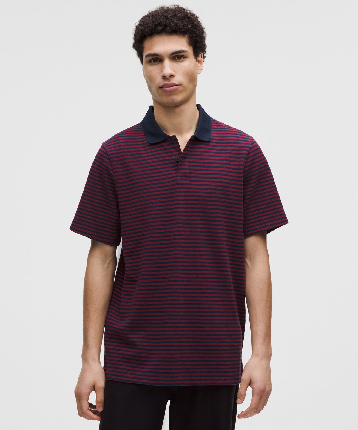 Cotton-Blend Pique Short-Sleeve Polo Shirt