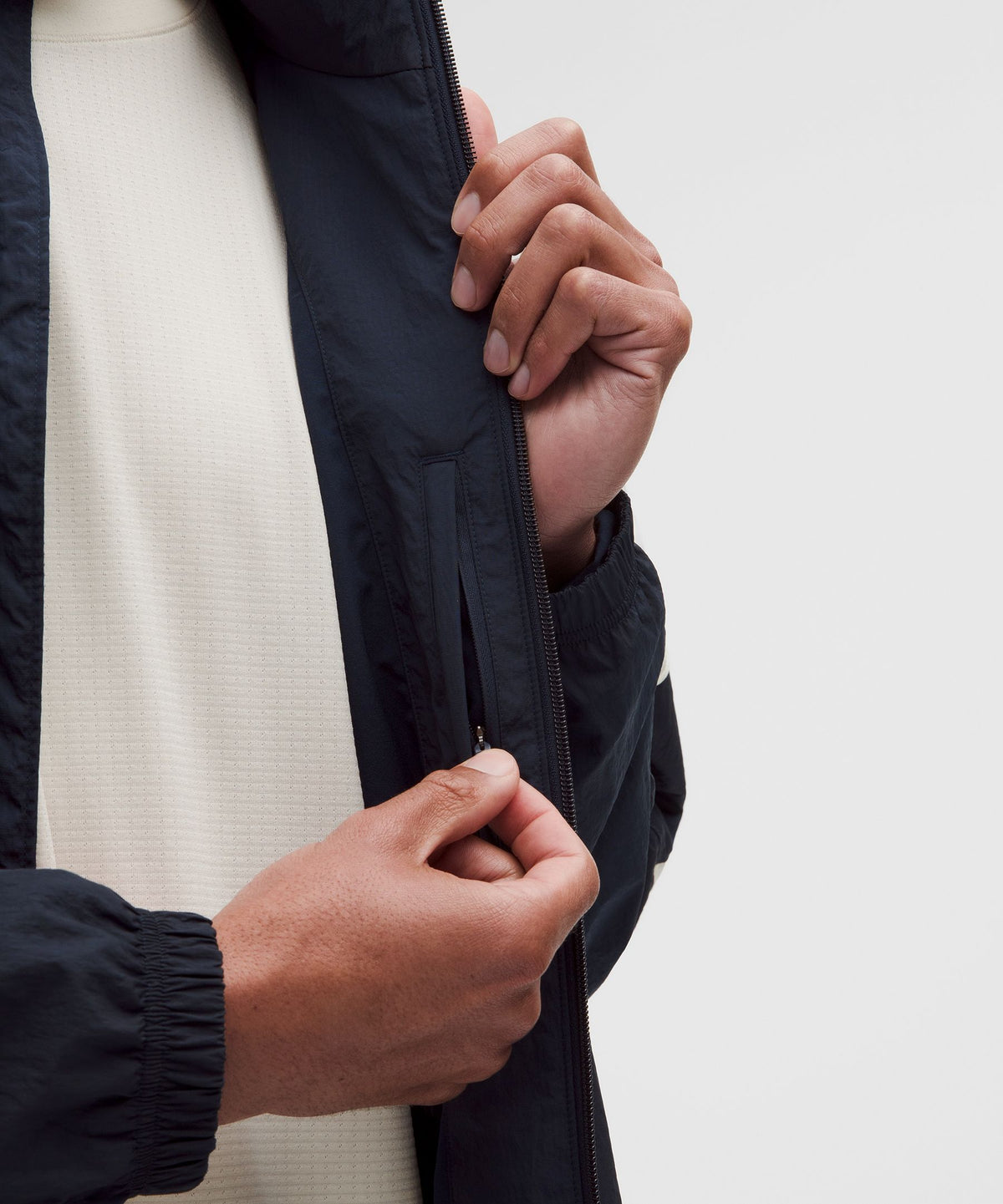 Nylon Oversized Track Jacket