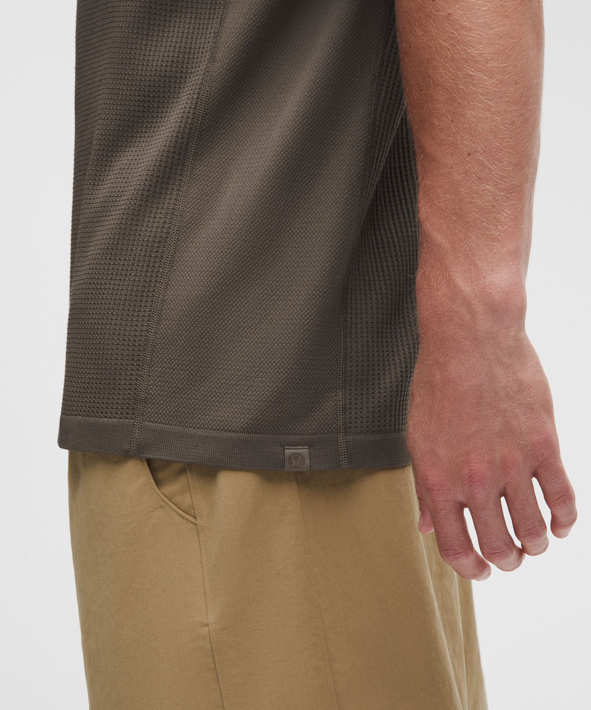 Textured Seamless Polo Shirt