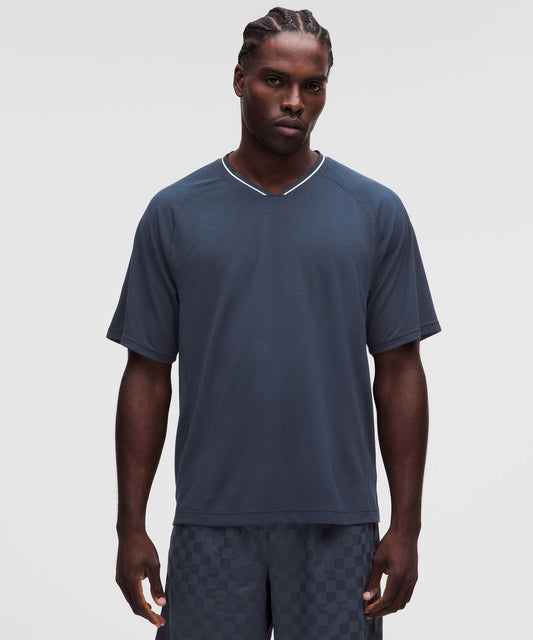 Relaxed-Fit Collared Jersey Short-Sleeve Shirt