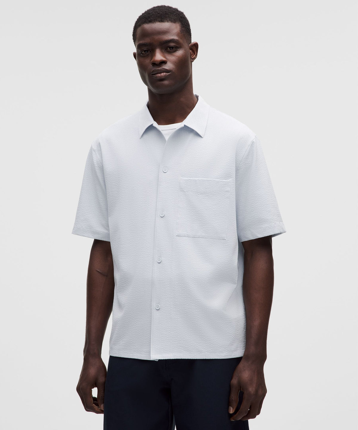 Airing Easy Camp-Collar ShirtTextured