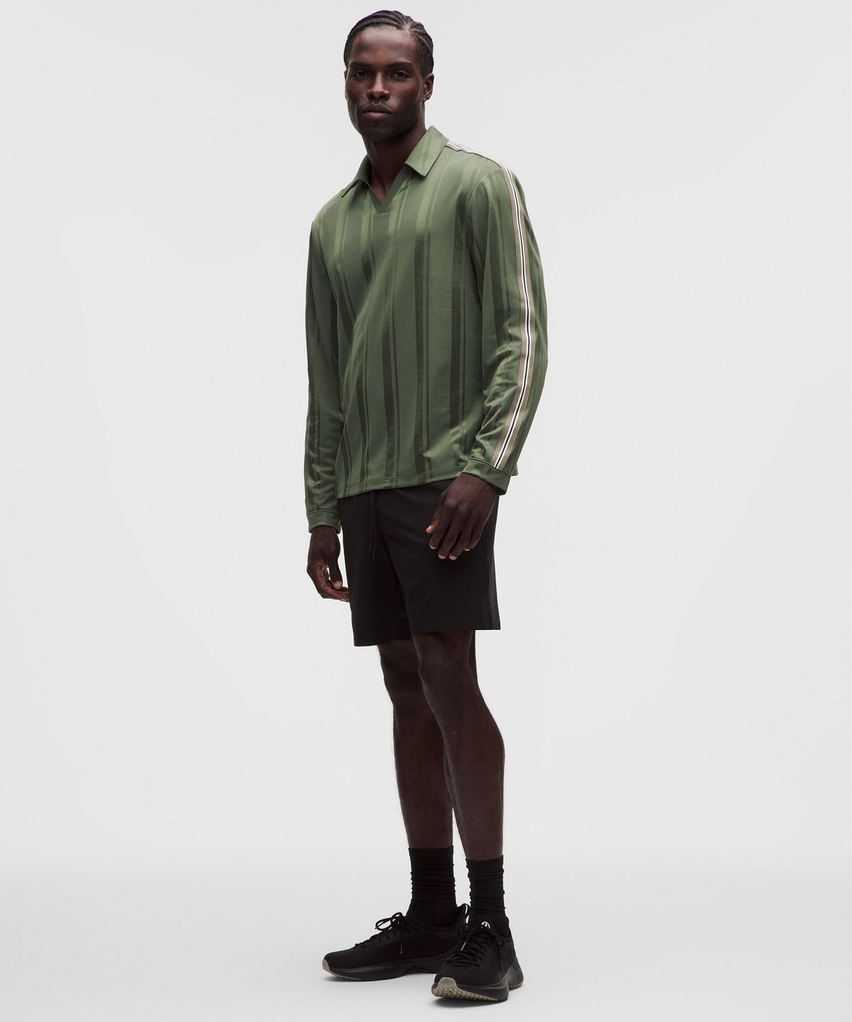 Knit Stripe Rugby Shirt