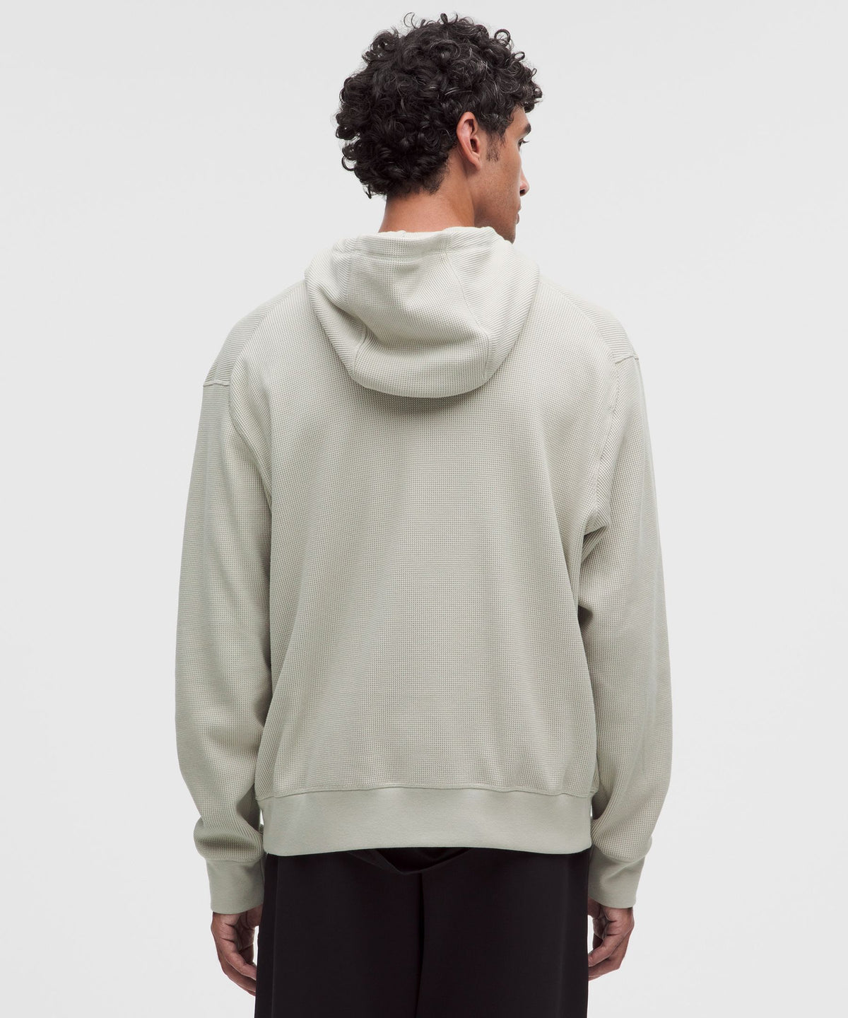 Cotton-Blend Relaxed-Fit Waffle Knit Hoodie