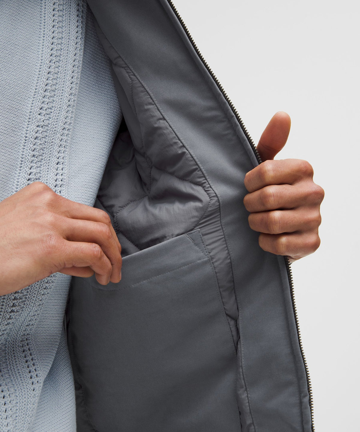 Insulated Cotton-Blend Bomber Jacket