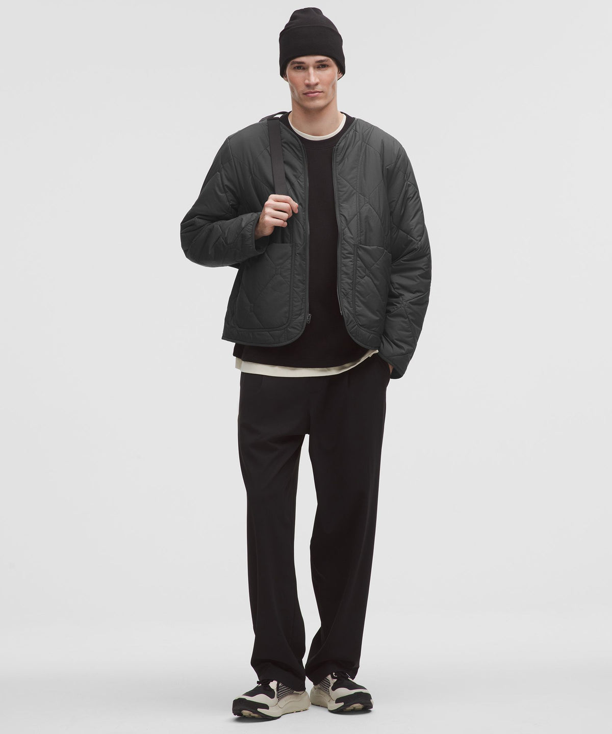 Diamond-Quilted Liner Jacket