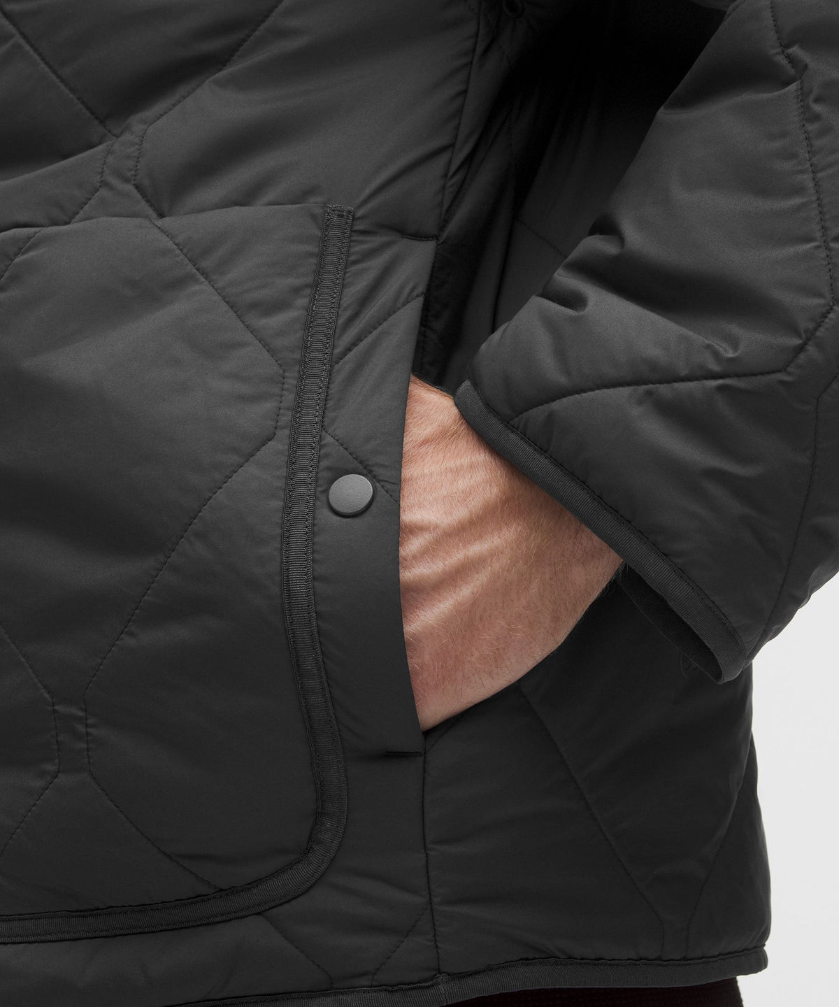 Diamond-Quilted Liner Jacket