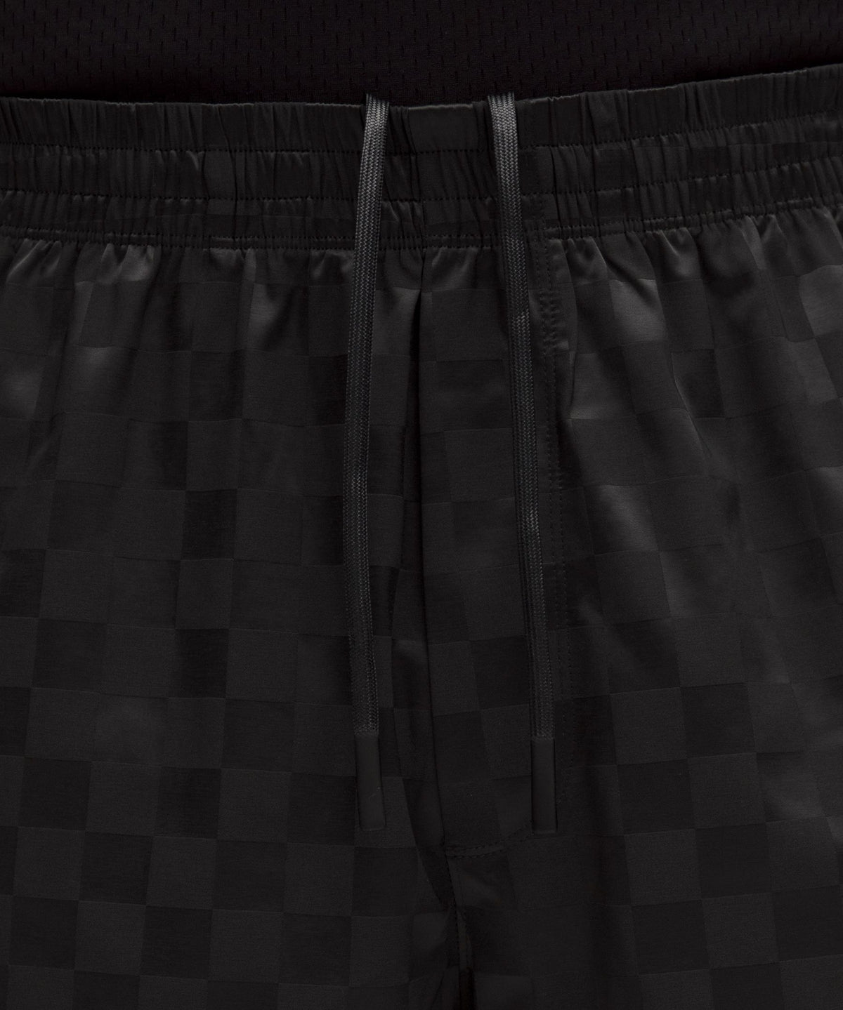 Checkerboard Satin Linerless Gym Short 7"