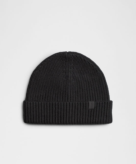 Close-Fit Wool-Blend Ribbed Knit Beanie