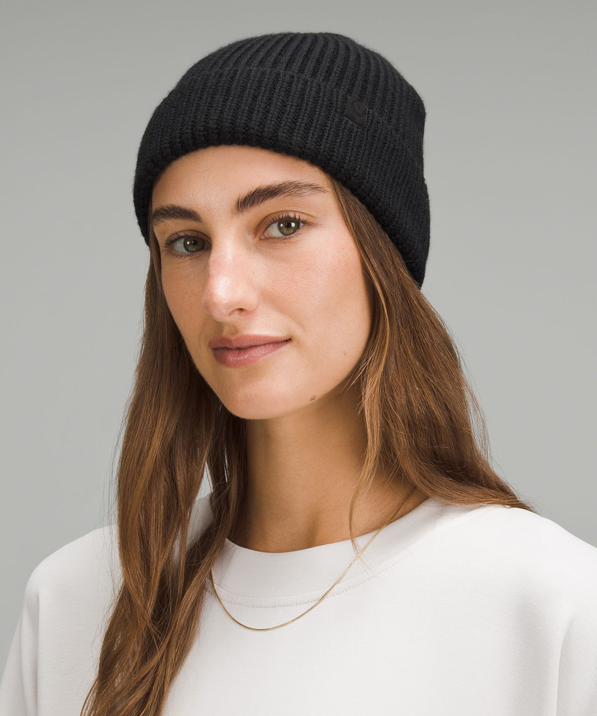 Close-Fit Wool-Blend Ribbed Knit Beanie