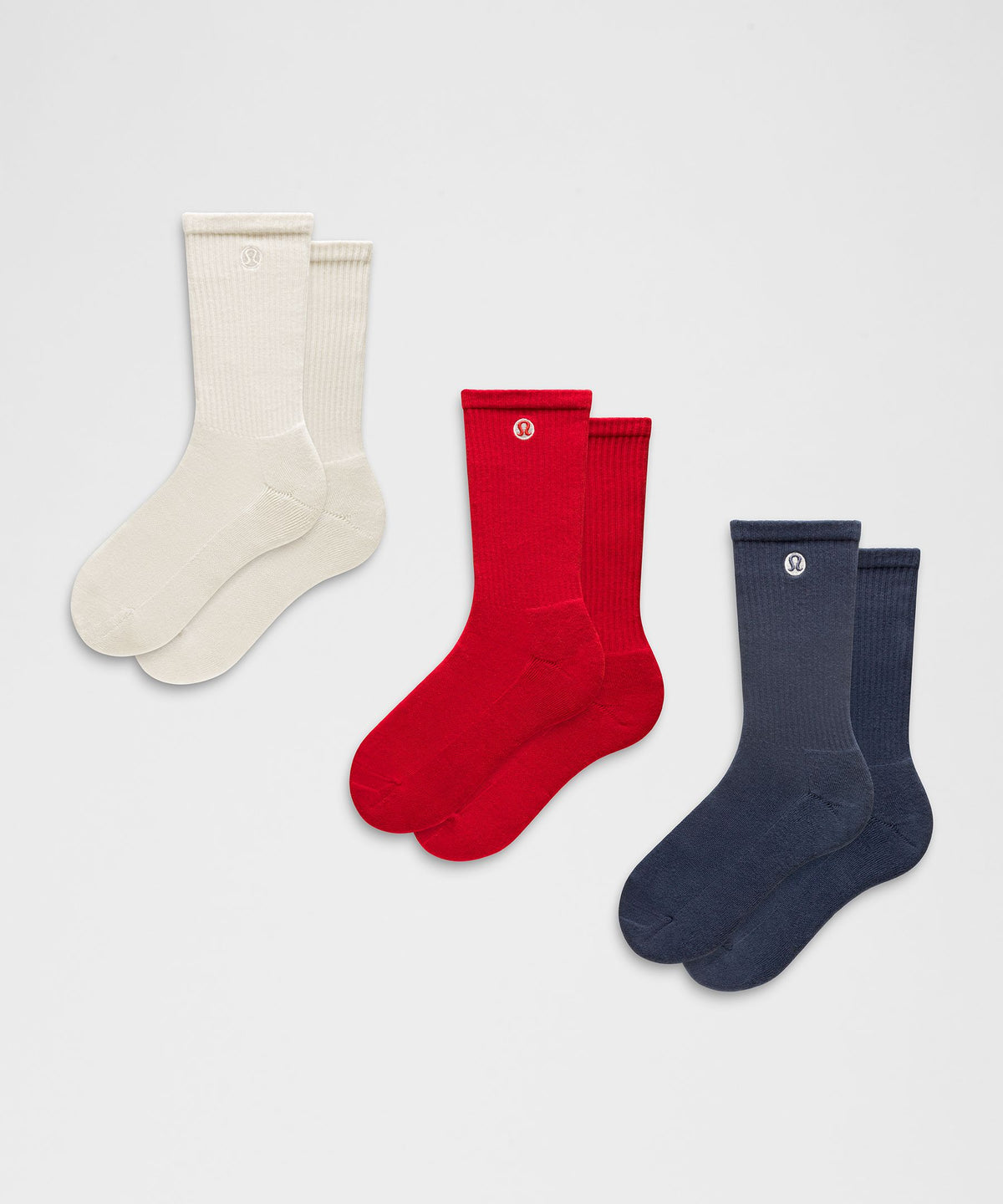 Unisex Daily Essential Crew Socks3 Pack