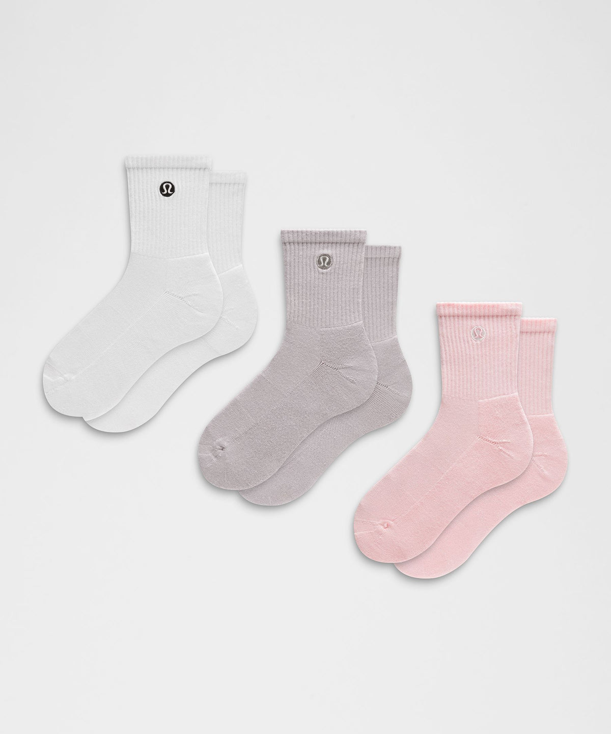Unisex Daily Essential Quarter Socks3 Pack