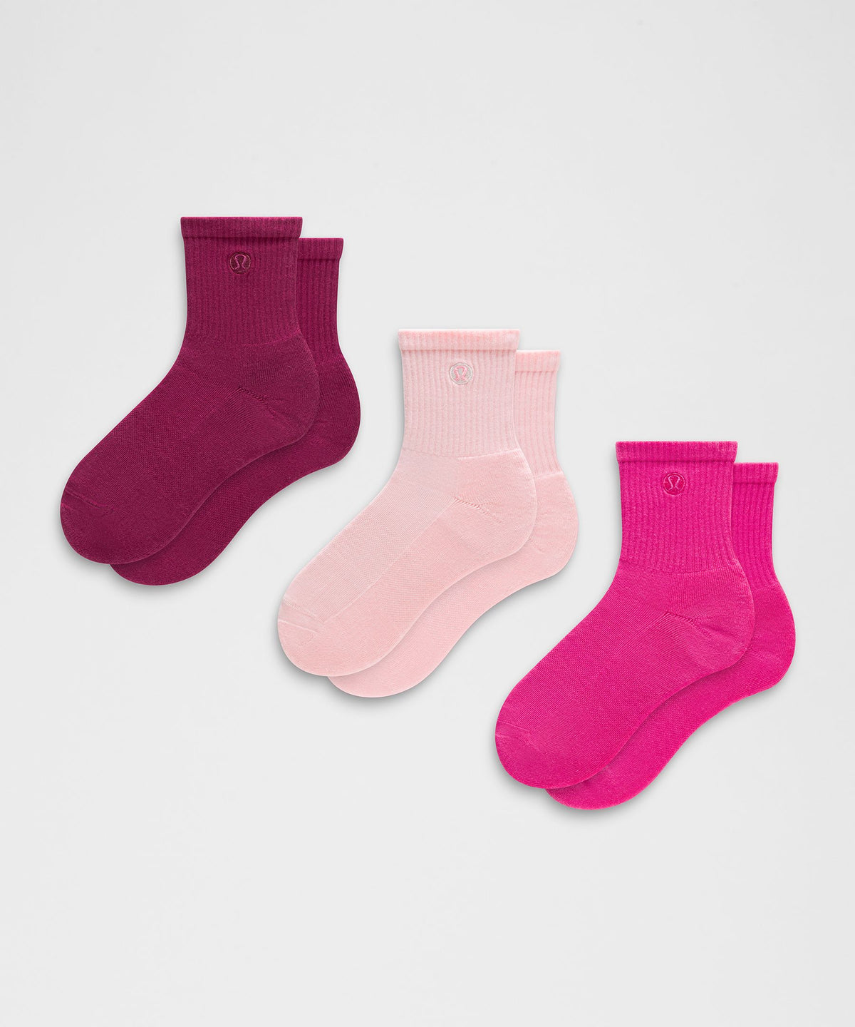 Unisex Daily Essential Quarter Socks3 Pack