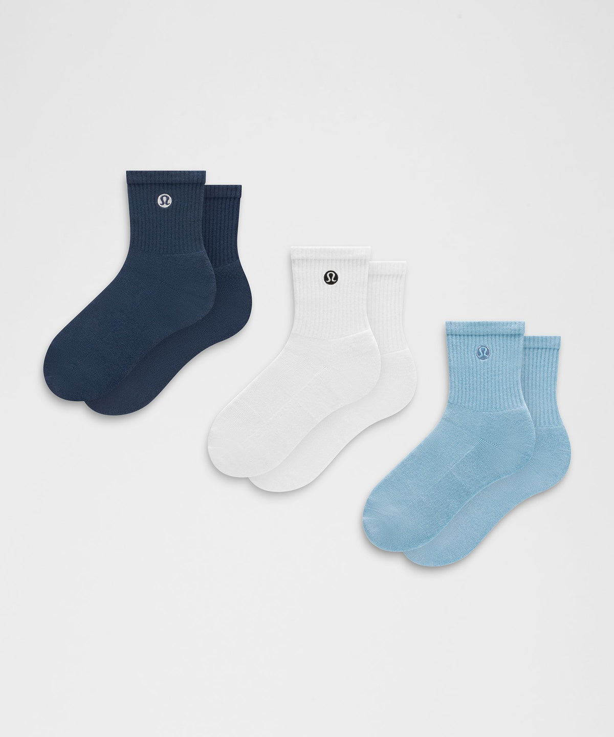 Unisex Daily Essential Quarter Socks3 Pack