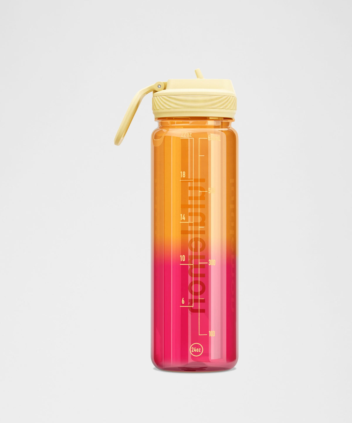 Back to Life Clear Bottle 24ozStraw Lid