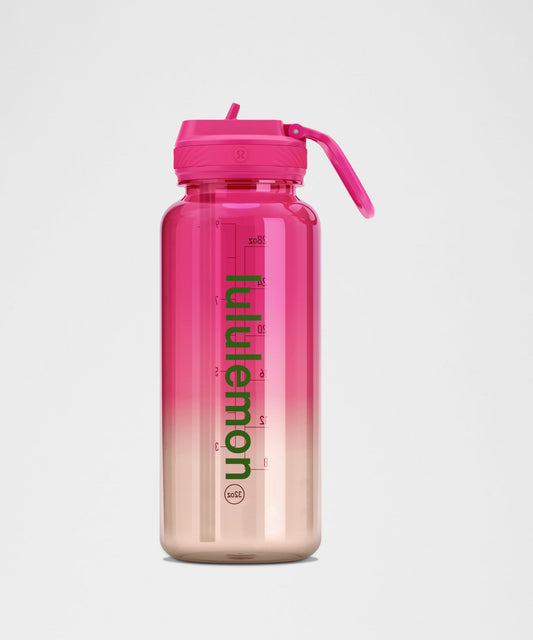 Back to Life Clear Bottle 32ozStraw Lid