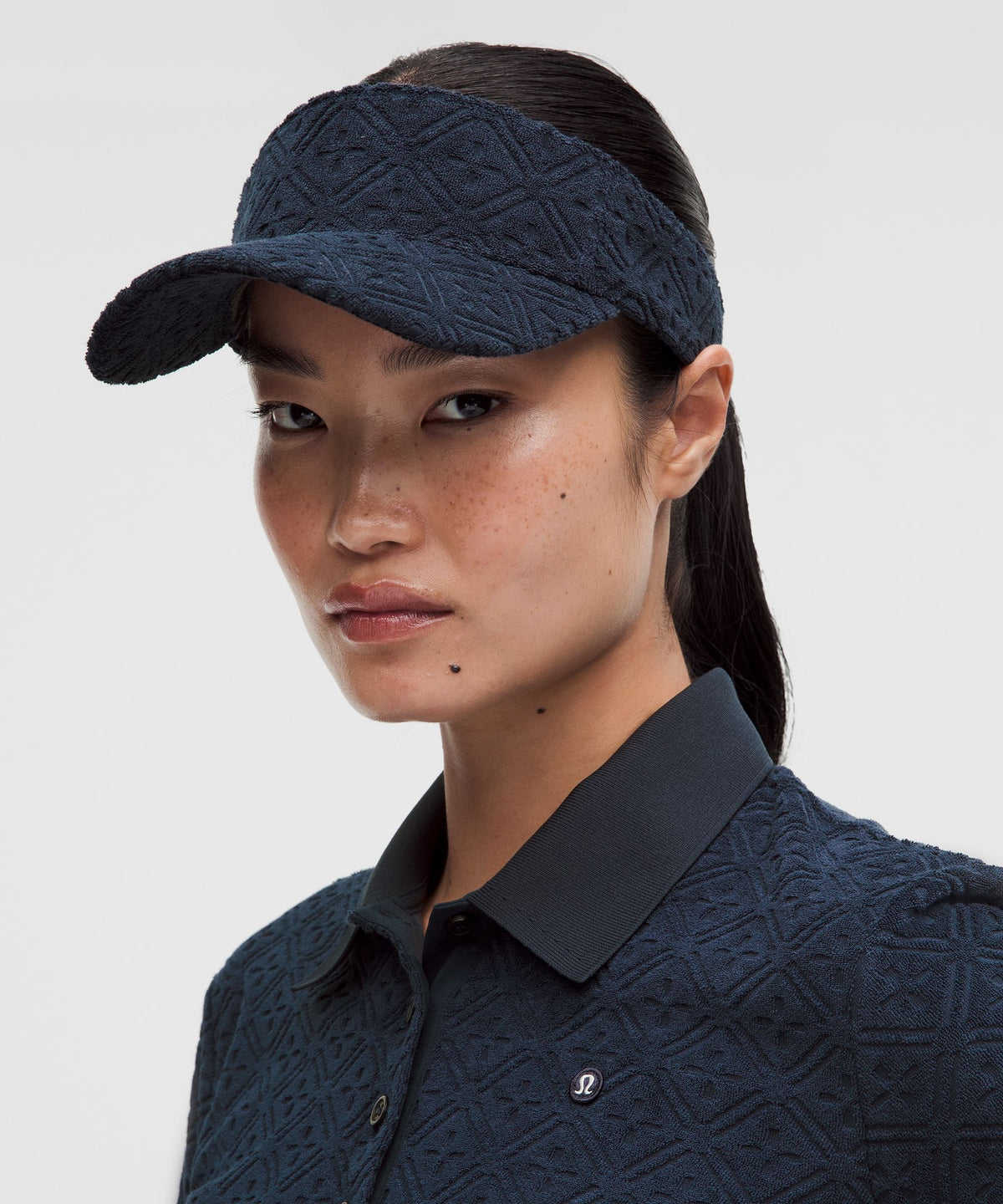 Removable Sweatband Terry Jacquard Visor