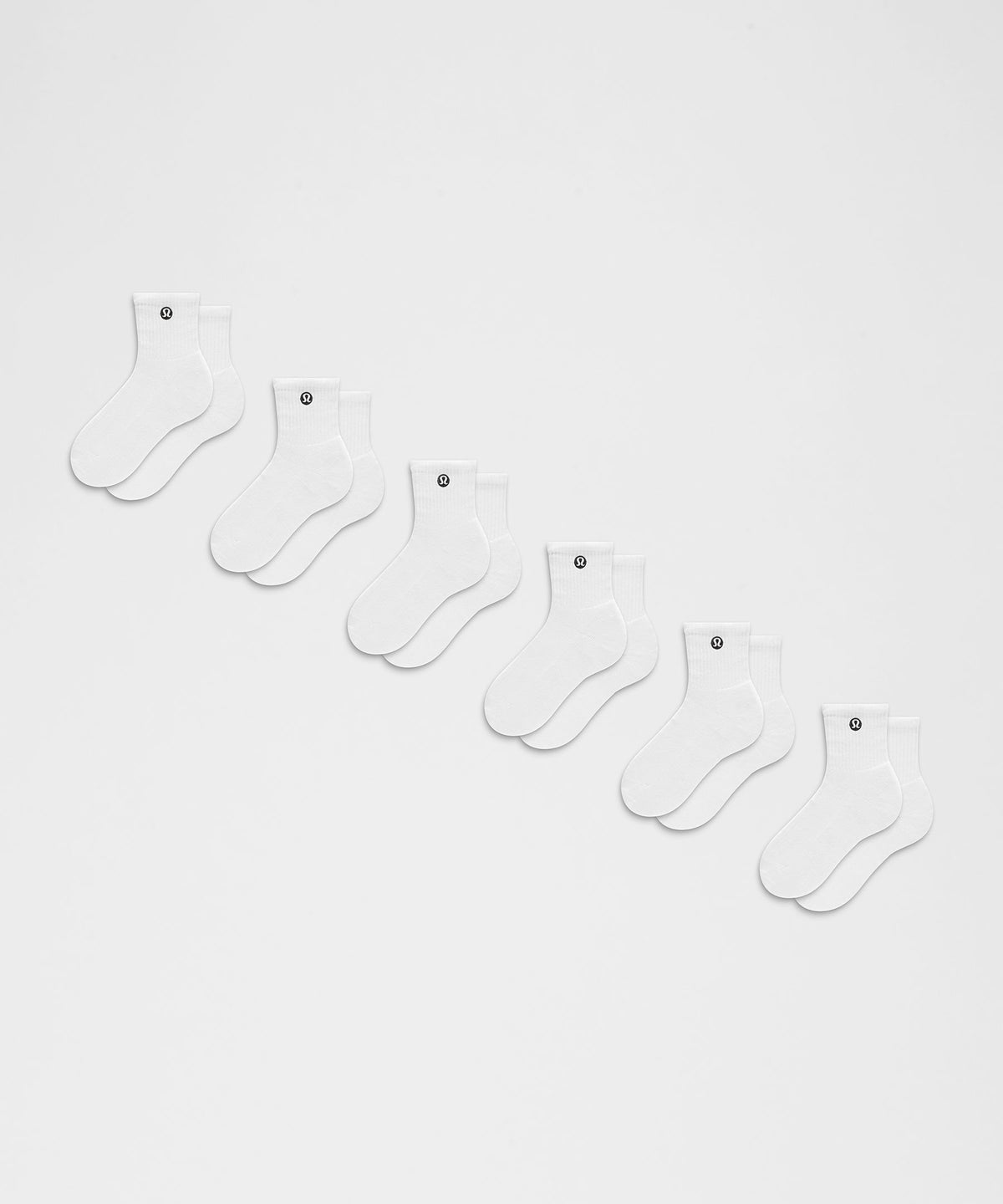 Unisex Daily Essential Quarter Socks6 Pack