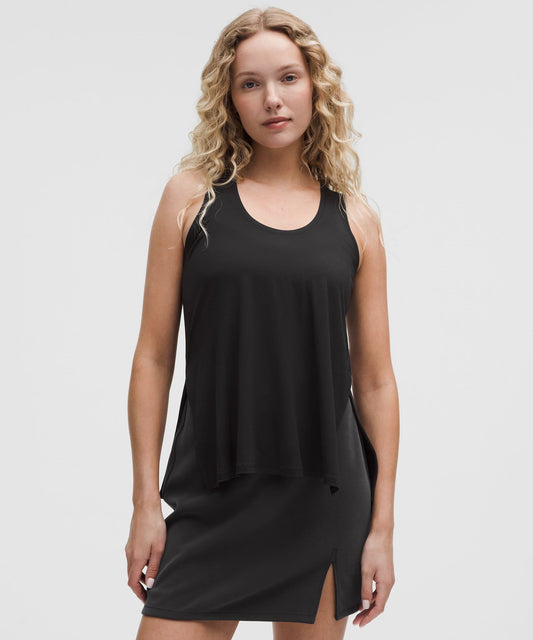 SilkyAppeal Side-Slit Tank Top