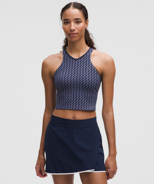 Cropped V-Neck Tennis Tank TopMedium Support, B/C Cup