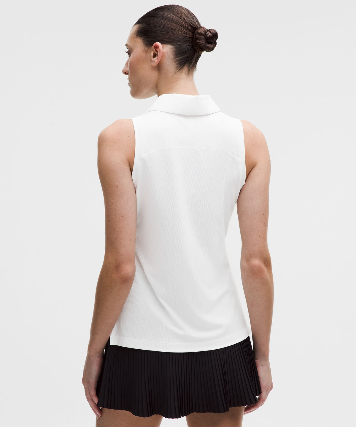 Quick-Dry Sleeveless Polo Shirt Straight HemLogo