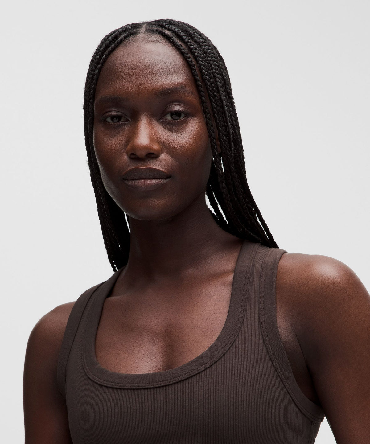 Little Ribbed Scoop-Neck Tank Top