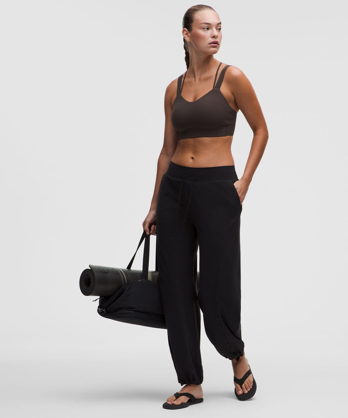 Like a Cloud Ribbed Longline BraLight Support, D/DD Cup