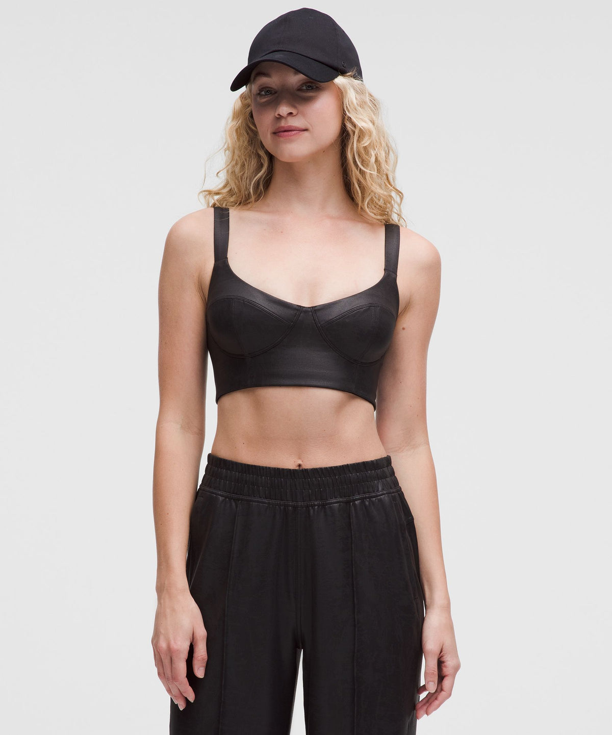 Everlux Longline Workout Bra Light Support, A/B CupMatte Foil