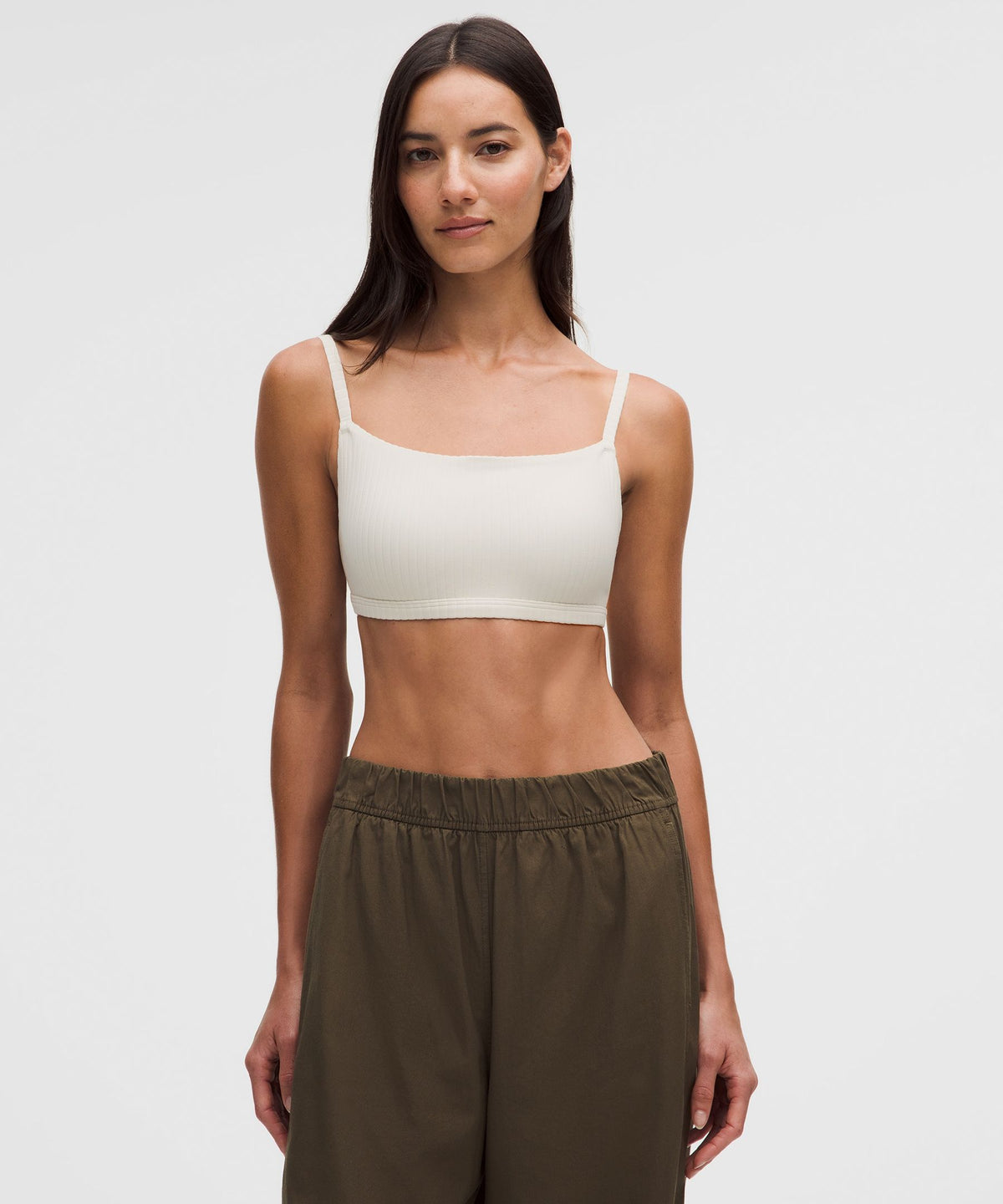 Ribbed Cami-Strap BraLight Support, B/C Cup