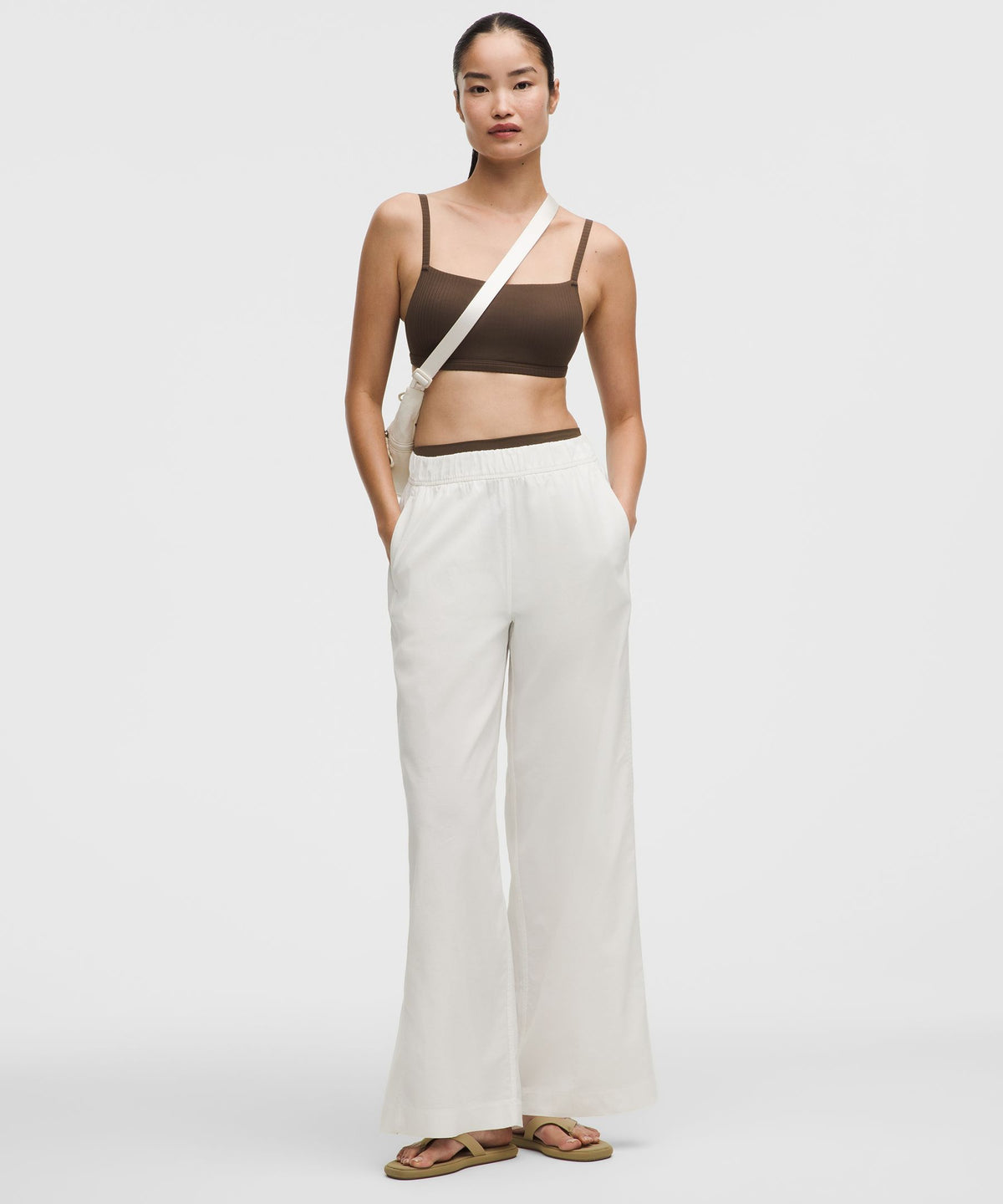 Ribbed Cami-Strap BraLight Support, B/C Cup