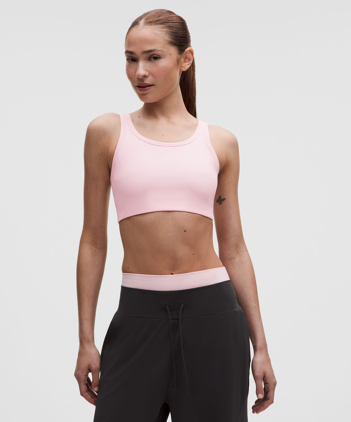 Nulu Ribbed Scoop-Neck BraLight Support, B/C Cup