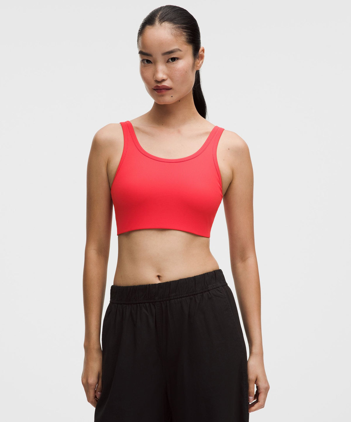 Nulu Ribbed Scoop-Neck BraLight Support, B/C Cup