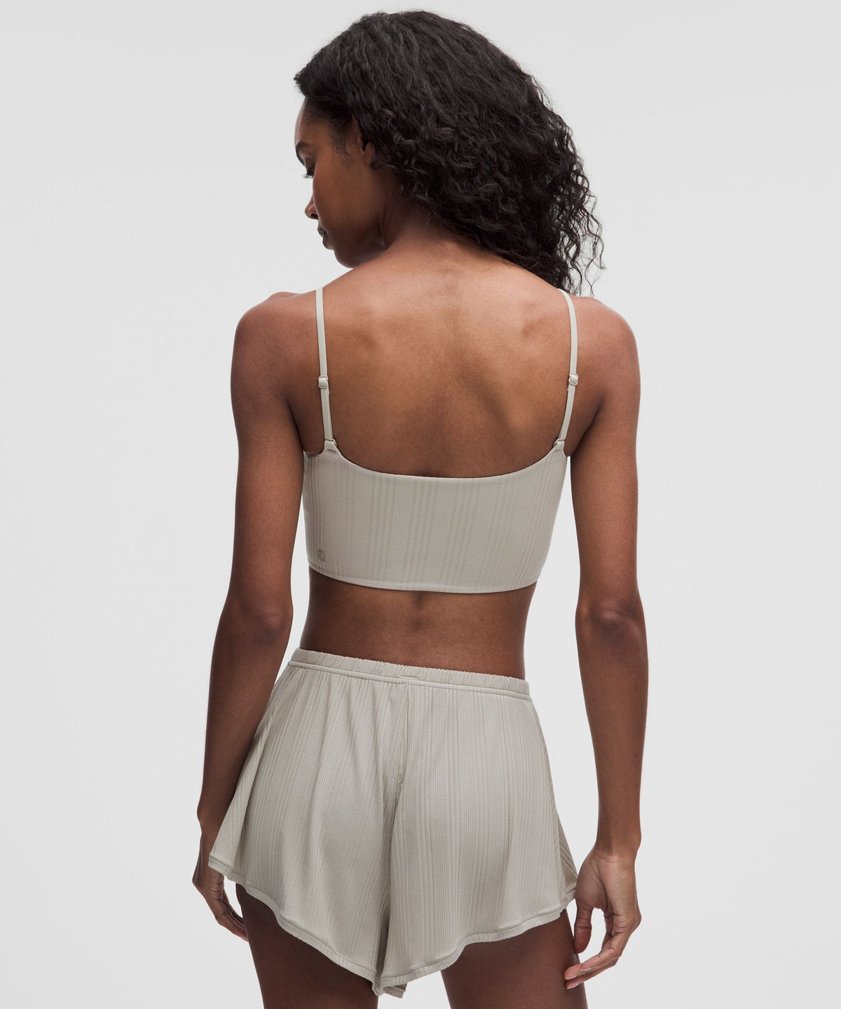 UnderEase Cami Strap Ribbed Longline Bralette A–C Cups