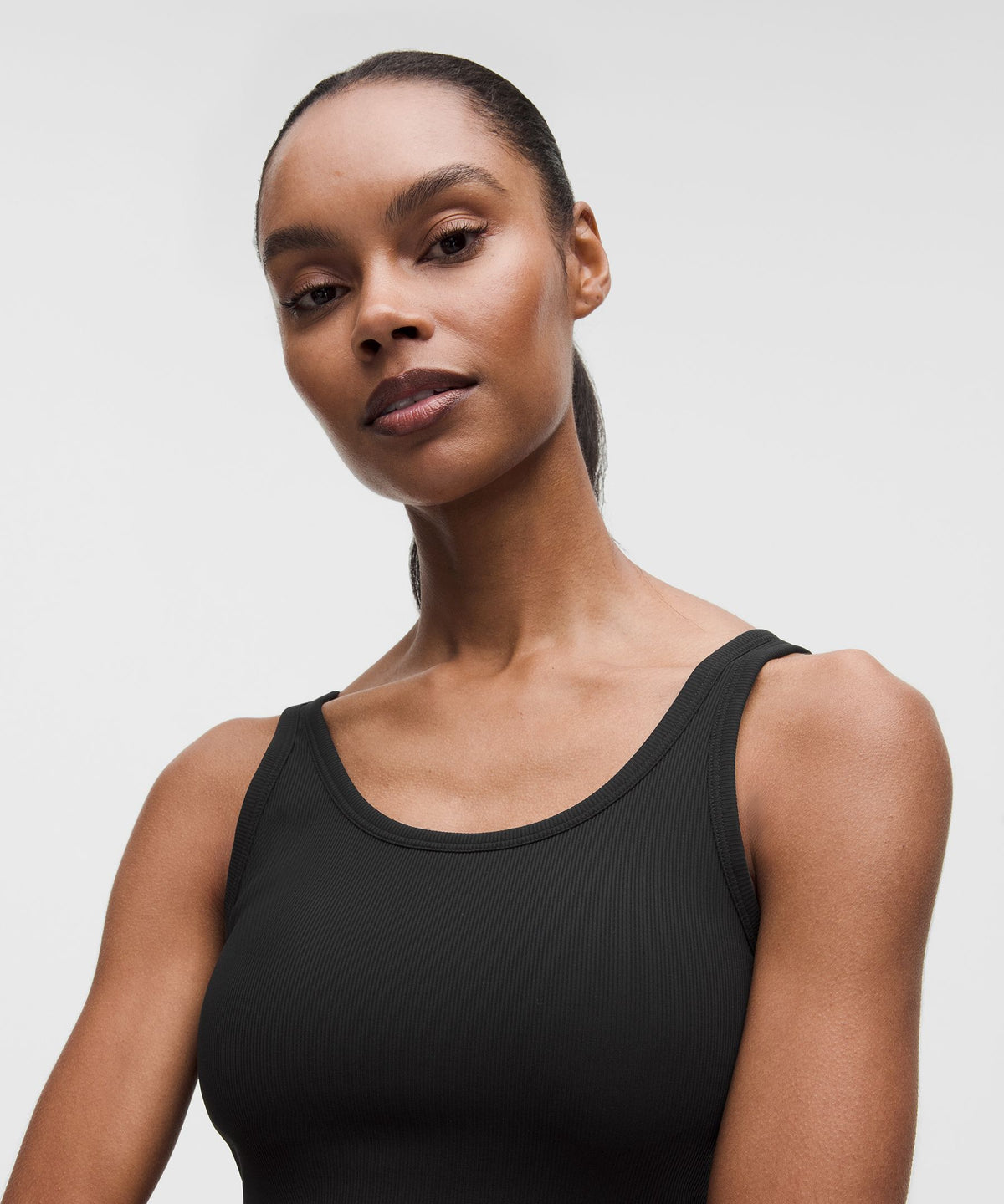 Nulu Ribbed Scoop-Neck BraLight Support, B/C Cup