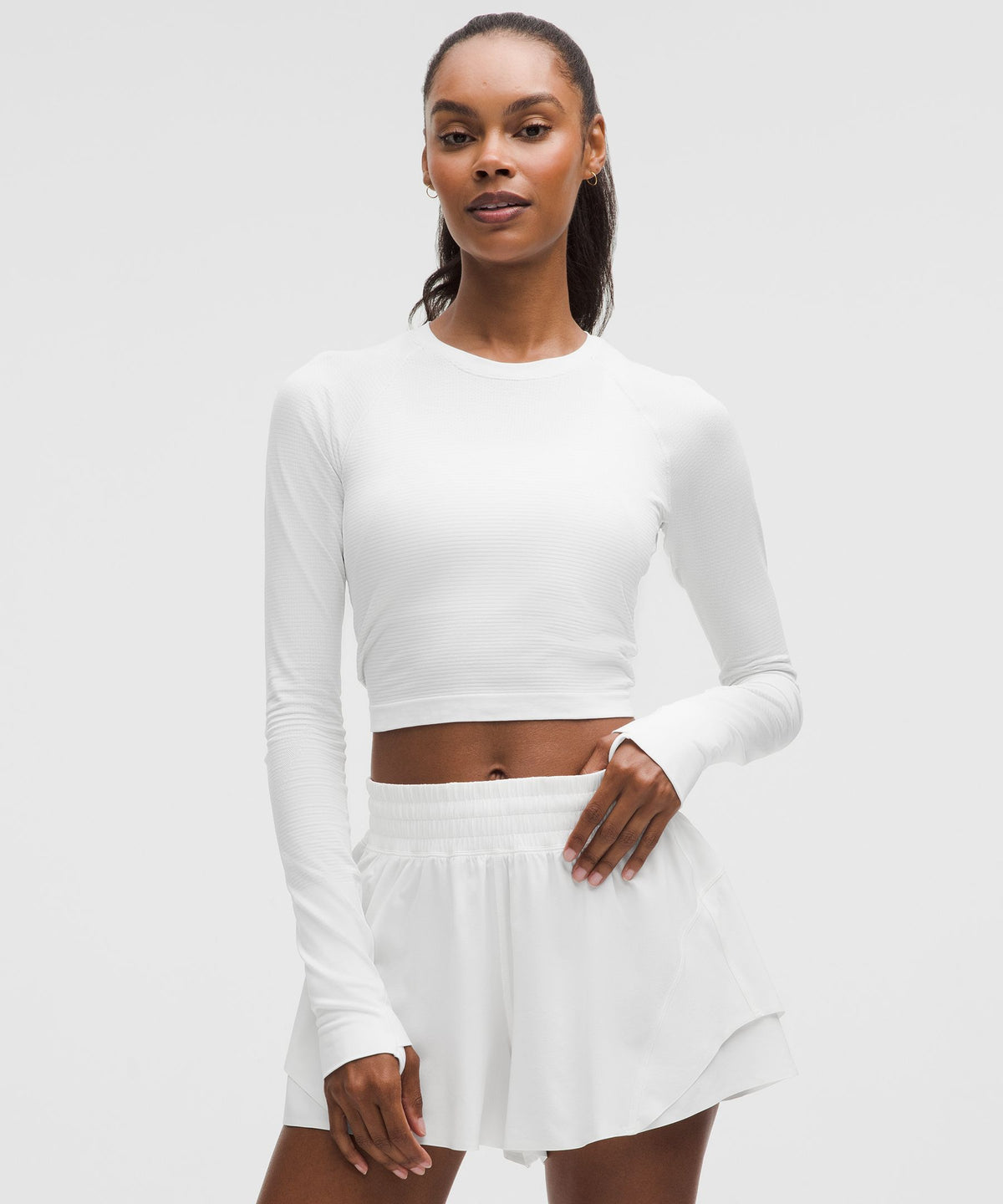 Swiftly Tech Cropped Long-Sleeve Shirt 2.0