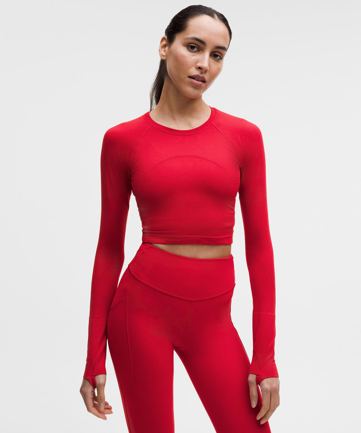 Swiftly Tech Cropped Long-Sleeve Shirt 2.0