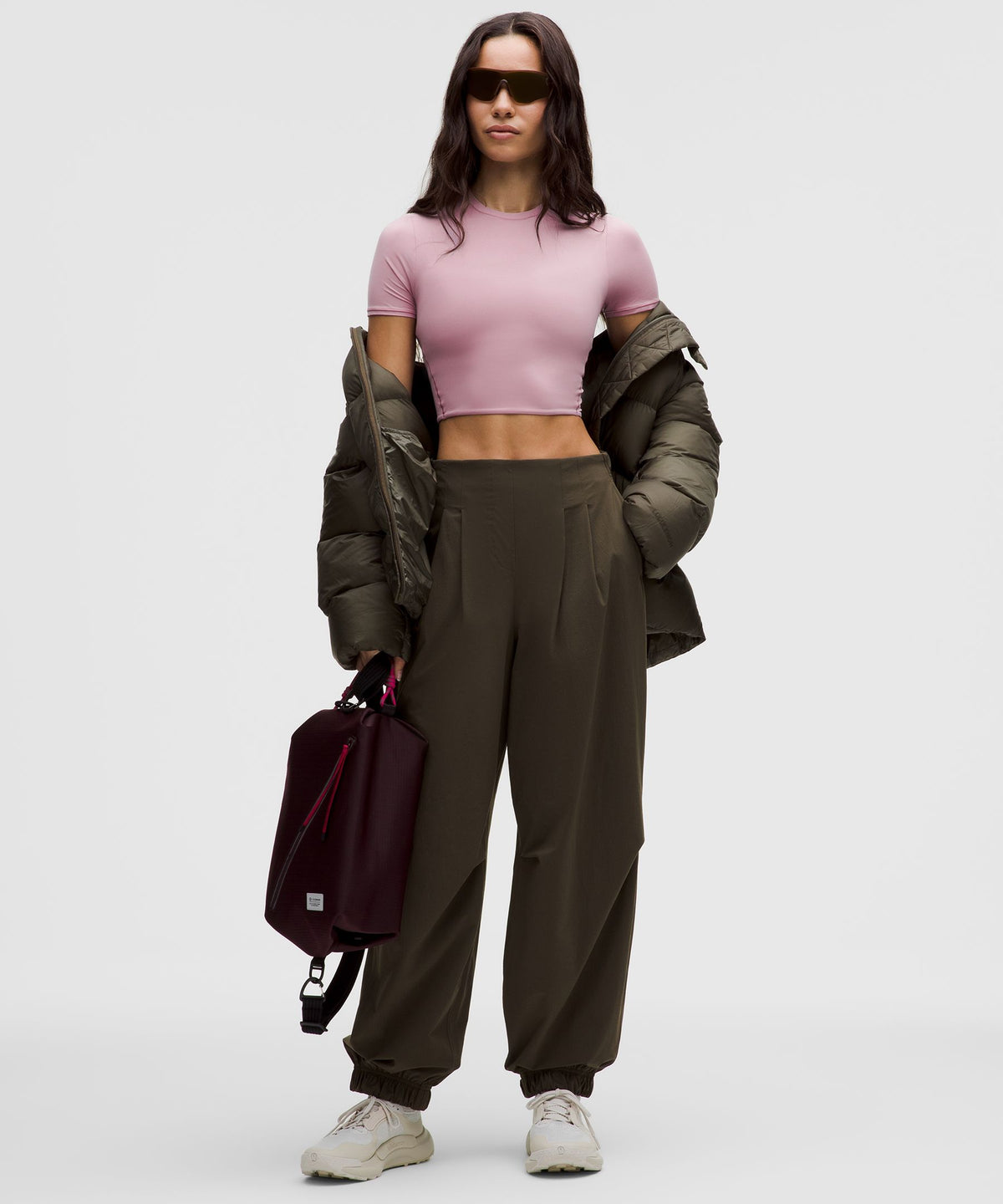 Wundermost Ultra-Soft Nulu Crewneck Cropped T-Shirt