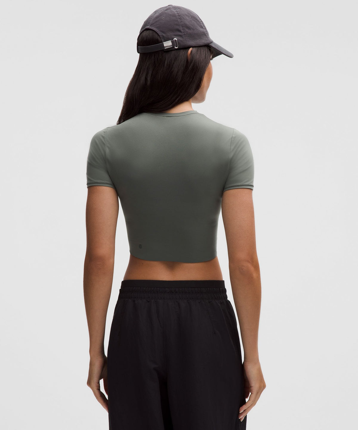 Wundermost Ultra-Soft Nulu Crewneck Cropped T-Shirt