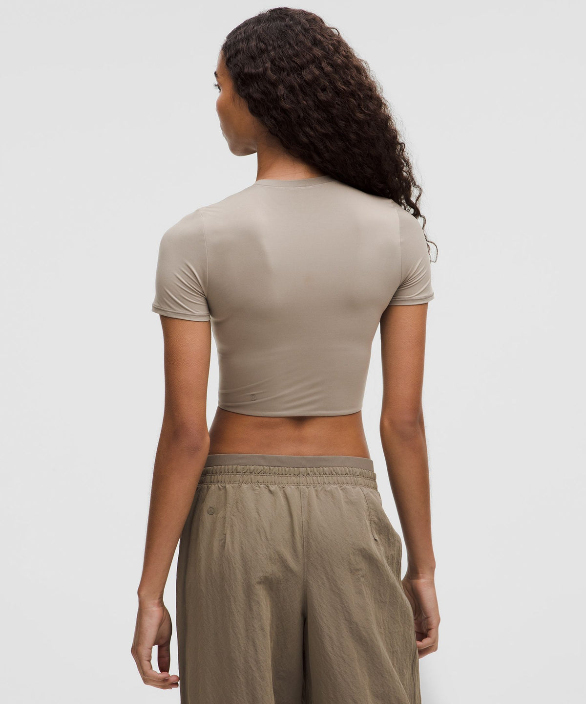 Wundermost Ultra-Soft Nulu Crewneck Cropped T-Shirt