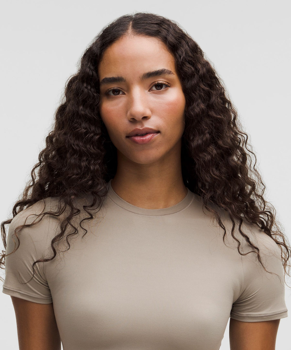 Wundermost Ultra-Soft Nulu Crewneck Cropped T-Shirt