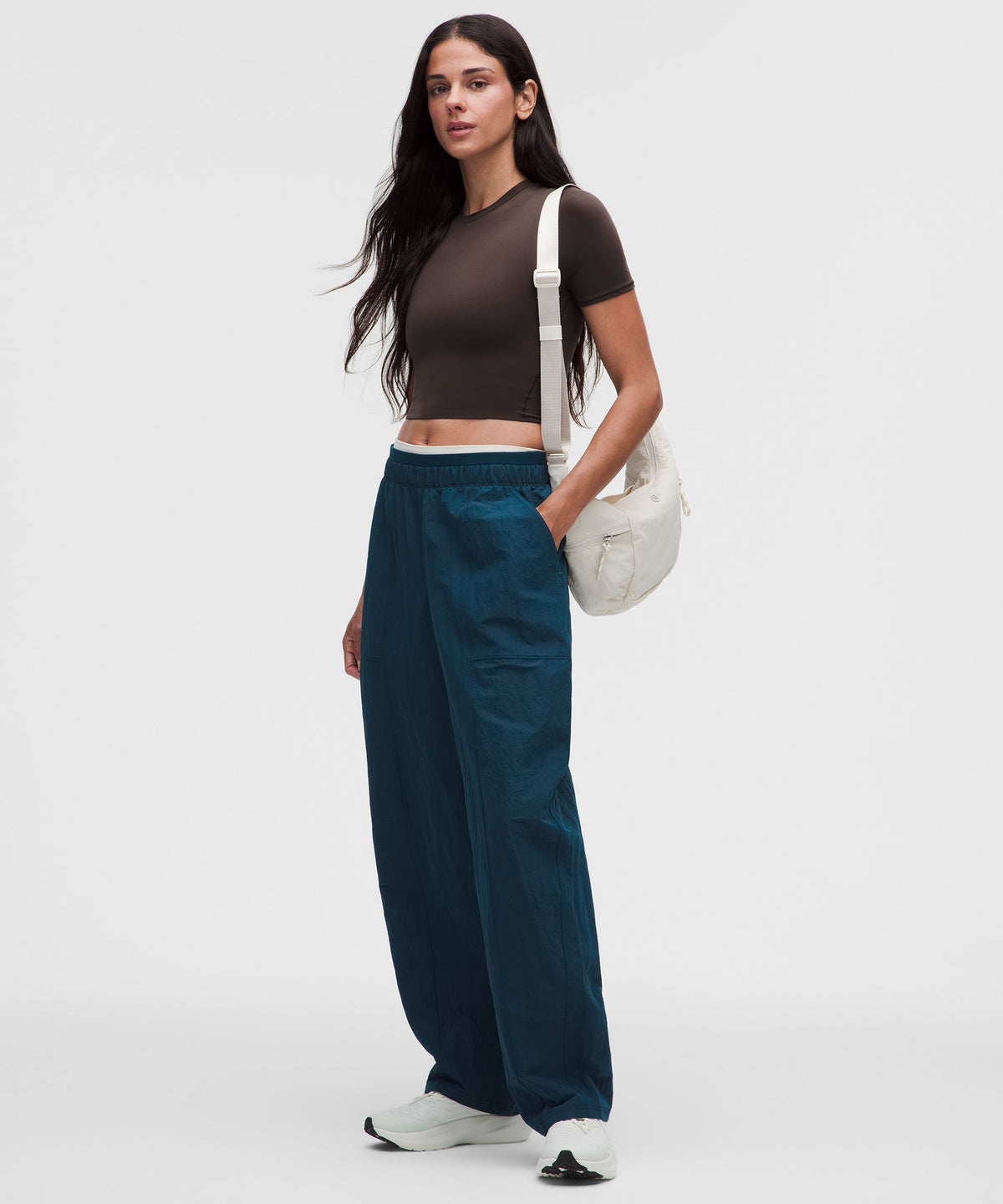 Wundermost Ultra-Soft Nulu Crewneck Cropped T-Shirt