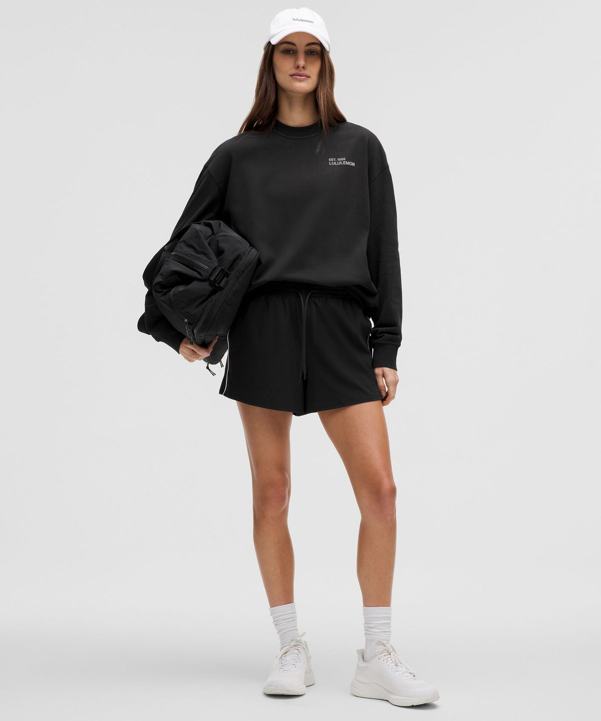 Heavyweight Cotton Crewneck Long-Sleeve Shirt